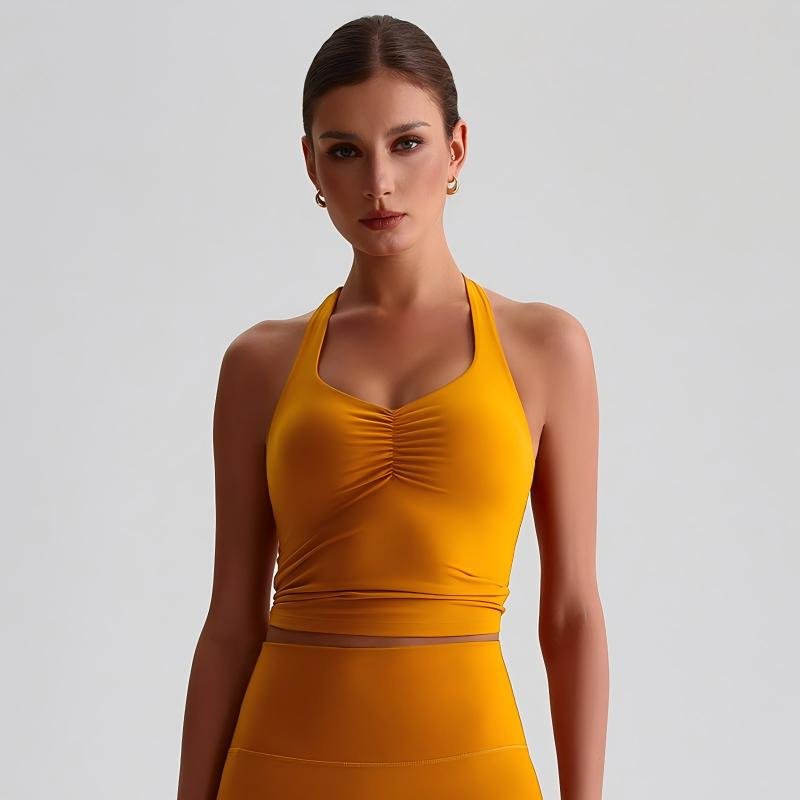 2158苏丹棕(1) ✨ Brushed quick-dry tank top + back-flaunting sports bra — 2158 - Image 1