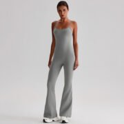Adjustable Strap Tight Fitted One-Piece Yoga Outfit for Women--8031 - Image 6