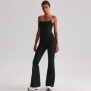 Adjustable Strap Tight Fitted One-Piece Yoga Outfit for Women--8031 - Image 5