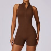 High-Impact Back-Flattering Naked-Feel Yoga Bodysuit--LT8594 - Image 13