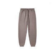 Fleece-Lined Thickened Hooded Sweatpants - Solid Color--SHW-371 - Image 9
