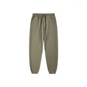 Fleece-Lined Thickened Hooded Sweatpants - Solid Color--SHW-371 - Image 6