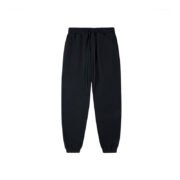 Fleece-Lined Thickened Hooded Sweatpants - Solid Color--SHW-371 - Image 2