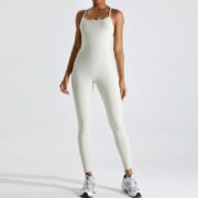 Quick-Dry Naked-Feel Yoga Jumpsuit for Women - Back-Flattering, Tight Tummy-Control--TM0153 - Image 5